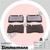 Передние тормозные колодки 240989701 ZIMMERMANN