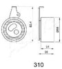 Ролик натяжителя газораспределительного ремня 4503310 ASHIKA