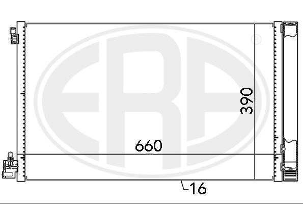 Конденсатор кондиционера 667049 ERA