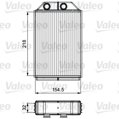 Радиатор печки (отопителя) 811530 VALEO