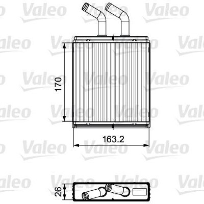 Радиатор печки (отопителя) 811561 VALEO