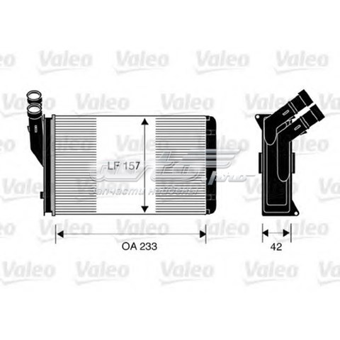 Радиатор отопителя 812044 VALEO