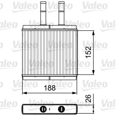 VALEO 812442 Радиатор печки (отопителя) в наличии Ровно