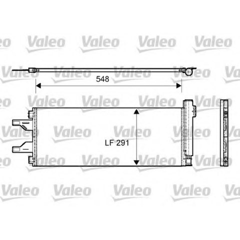 Радиатор кондиционера 814069 VALEO