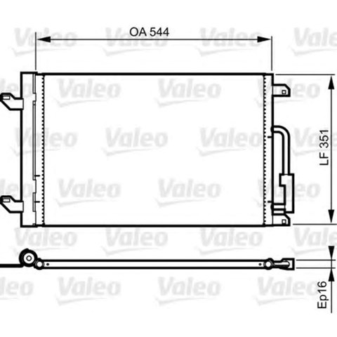 Конденсатор системы охлаждения 814198 VALEO