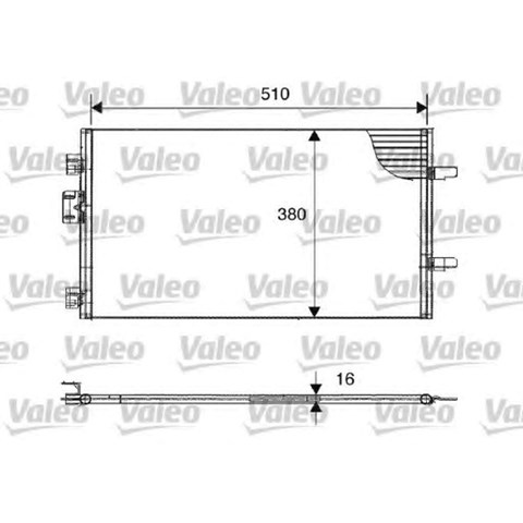 Конденсатор кондиционера 817602 VALEO