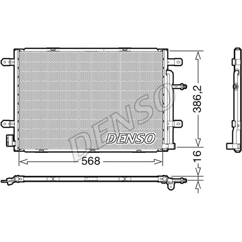 Конденсатор кондиционера DCN02039 DENSO