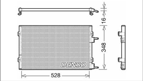 Радіатор кондиціонера DCN06003