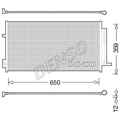 Трубопроводы и радиатор кондиционера DCN06016 DENSO