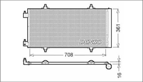 Радіатор кондиціонера DCN07011