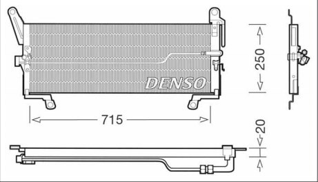 Радіатор кондиціонера DCN09098