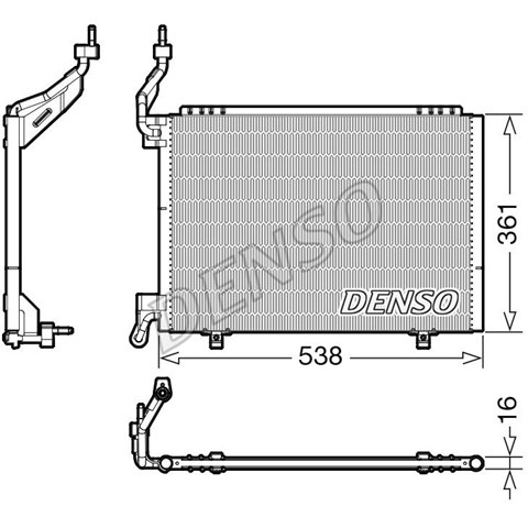 Конденсатор кондиционера DCN10038 DENSO