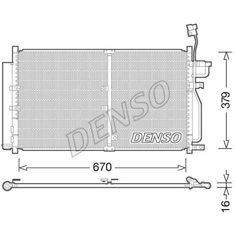 Конденсатор кондиционера DCN15003 DENSO