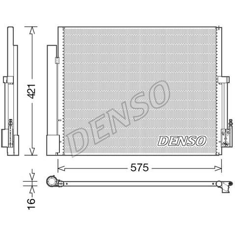 Конденсатор системы охлаждения DCN20036 DENSO