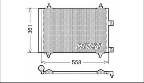 Радіатор кондиціонера DCN21016