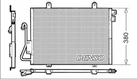 Конденсатор системы охлаждения DCN23006 DENSO