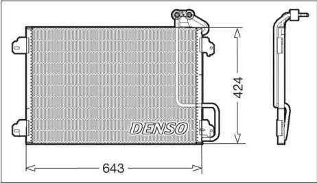 Конденсатор кондиционера DCN23013 DENSO