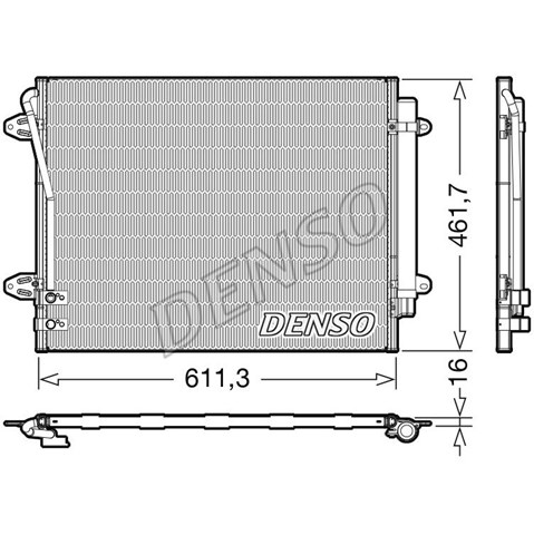Конденсатор кондиционера DCN32012 DENSO