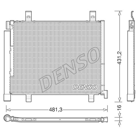 Конденсатор кондиционера DCN32023 DENSO