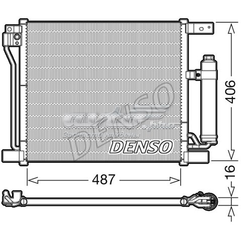 Радиатор охлаждения кондиционера DCN46021 DENSO
