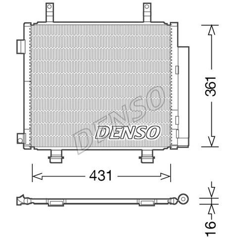 Конденсатор кондиционера DCN47004 DENSO