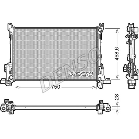 DENSO DRM09174 Радиатор в наличии Одесса