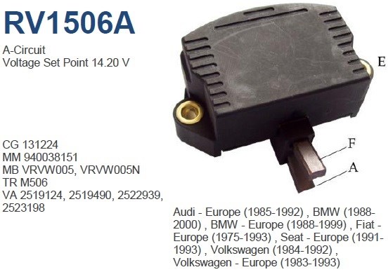 Реле-регулятор напряжения RV1506A UTM
