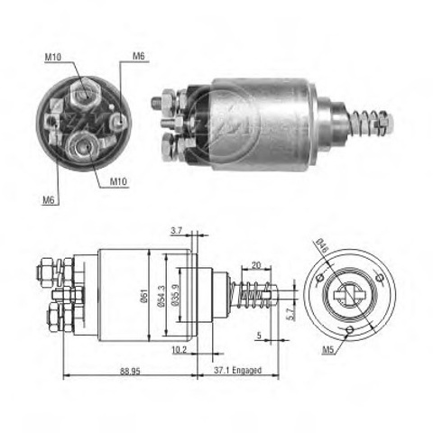 Тяговое реле ZM1639 ZM