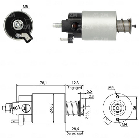 Втягивающее ZM1665 ZM