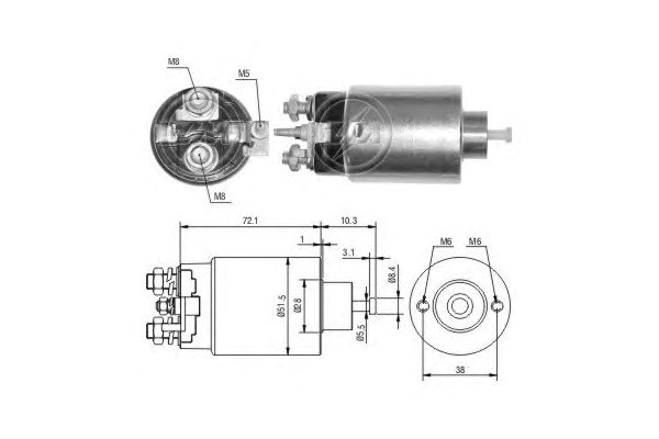 Втягивающее реле ZM1695 ZM