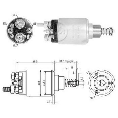 Тяговое реле ZM1732 ZM