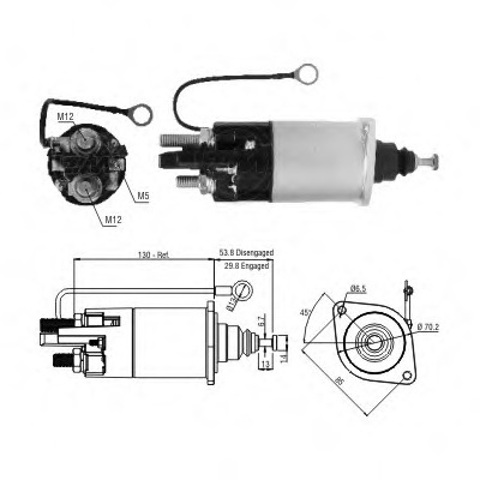 Втягивающее реле ZM1841 ZM