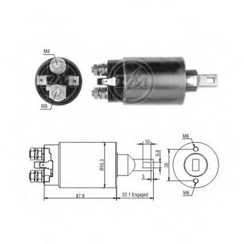 Втягивающее реле ZM1891 ZM