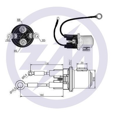 Тяговое реле стартера ZM2408 ZM