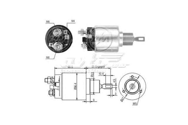 Втягивающее реле ZM2674 ZM