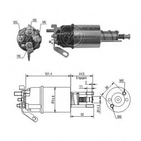 Втягивающее реле ZM610 ZM