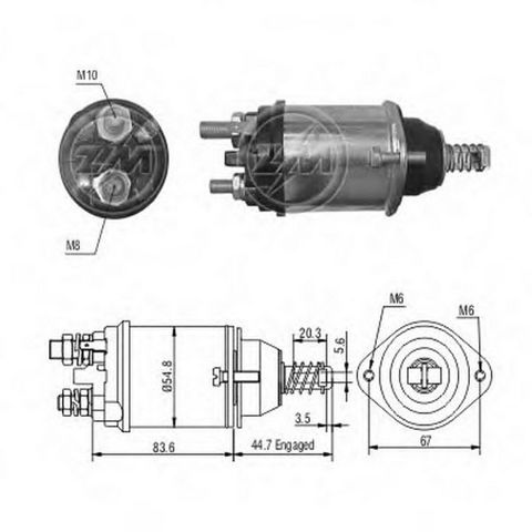 Втягивающее реле ZM616 ZM