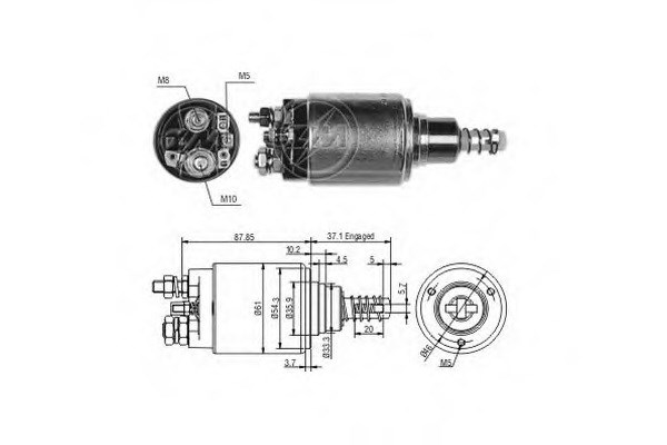 Тяговое реле ZM653 ZM