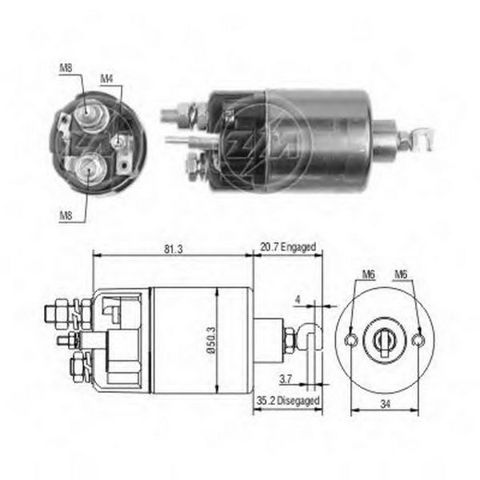 Втягивающее ZM664 ZM