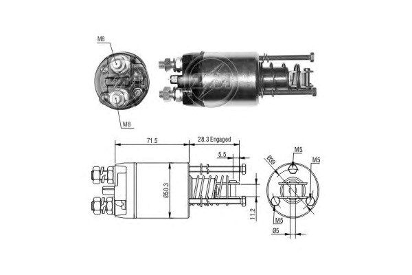 Тяговое реле ZM6651 ZM