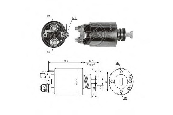 Втягивающее реле ZM689 ZM