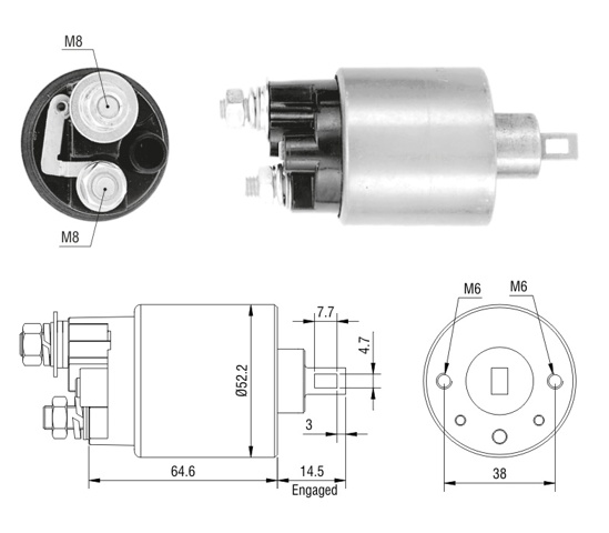 Втягивающее реле Исузу Трупер
