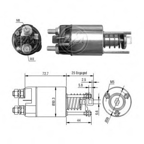 Тяговое реле ZM7651 ZM
