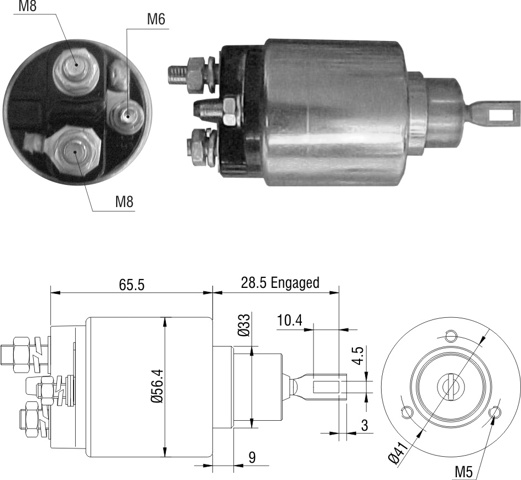 Тяговое реле ZM977 ZM