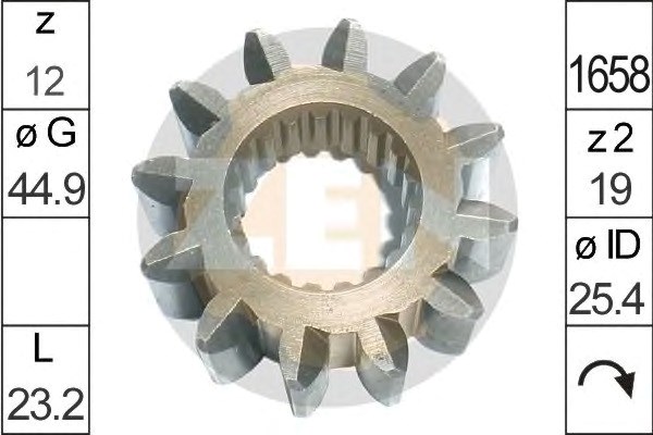 ZN12839 Шестерня стартера купить Киев