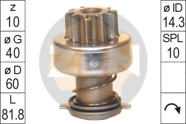 Бендикс стартера ZN1678 ZEN