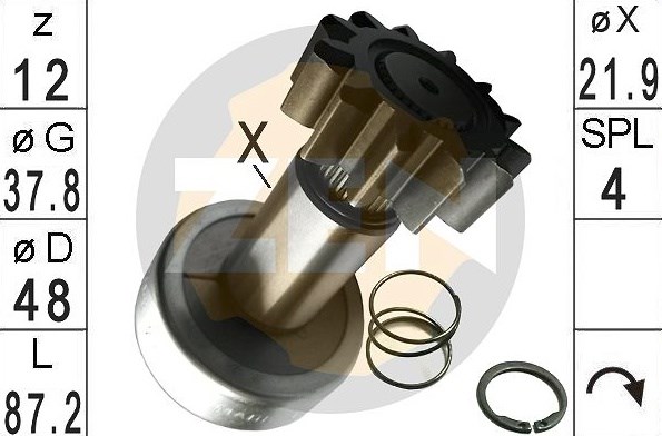 Привод стартера ZN1768 ZEN