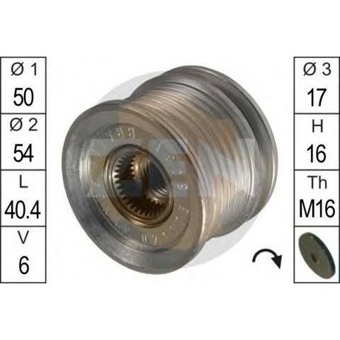 Шкив ремня генератора ZN5381 ZEN