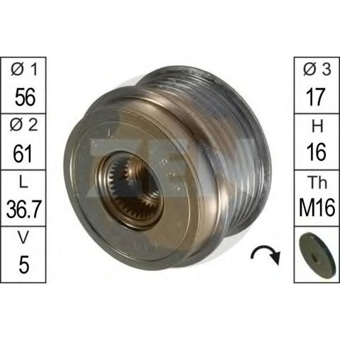 ZN5382 Шкив генератора купить Днепр