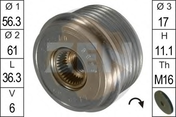 Шкив генератора ZN5409 ZEN